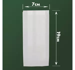 Пакет бумажный САШЕ белый 190*70*0мм (100шт\2000шт)