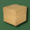 Коробка для бургера крафт XL 140х140х120мм (100шт\500шт)