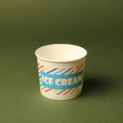 Креманка бумажная 286мл цветная Ice Cream (25шт/500шт)