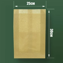 Пакет бумажный САШЕ крафт 300*250*60мм (100шт/800шт)
