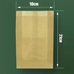Пакет бумажный САШЕ крафт 210*100*40мм (100шт/2400шт)