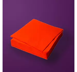 Салфетки бумажные "Papero" NL544 1\4 2сл. 330*330мм, 200шт красные (1шт\8шт)