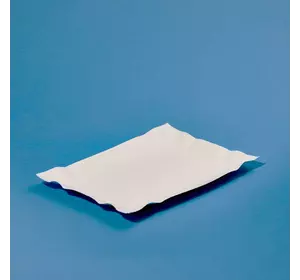 Тарелка бумажная белая 14х20см (100шт\900шт)