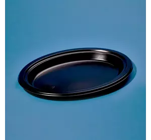 Тарелка премиум овал 260мм Bittner чёрная (50шт\500шт)