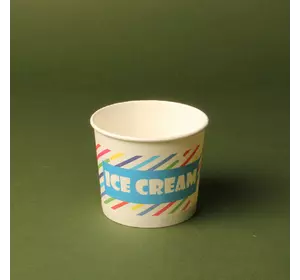 Креманка бумажная 286мл цветная Ice Cream (25шт/500шт)